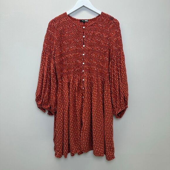 Madewell Easy Smocked Mini Dress - Picture 3 of 10